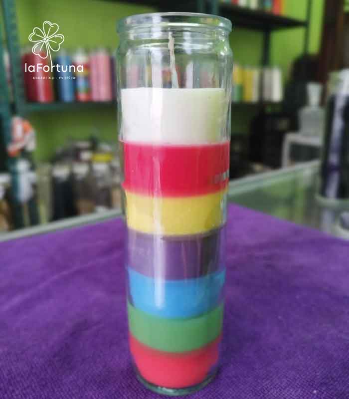 veladora esoterica v100 la fortuna 7 potencias