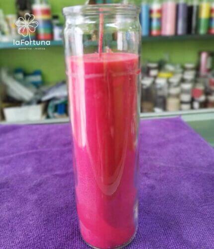veladora roja esoterica vaso 100