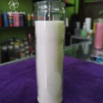 veladora blanca esoterica vaso 100 la fortuna