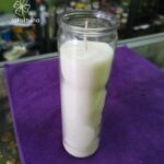 veladora blanca esoterica vaso 100 la fortuna