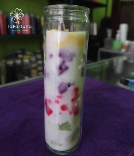 veladora esoterica cocktel vaso 100 la fortuna