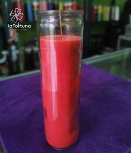 veladora esoterica naranja vaso 100 la fortuna