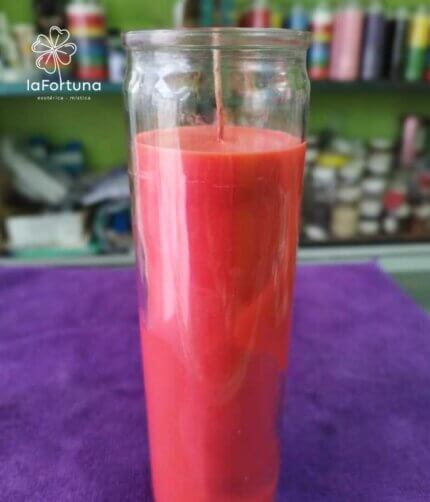 veladora esoterica naranja vaso 100 la fortuna